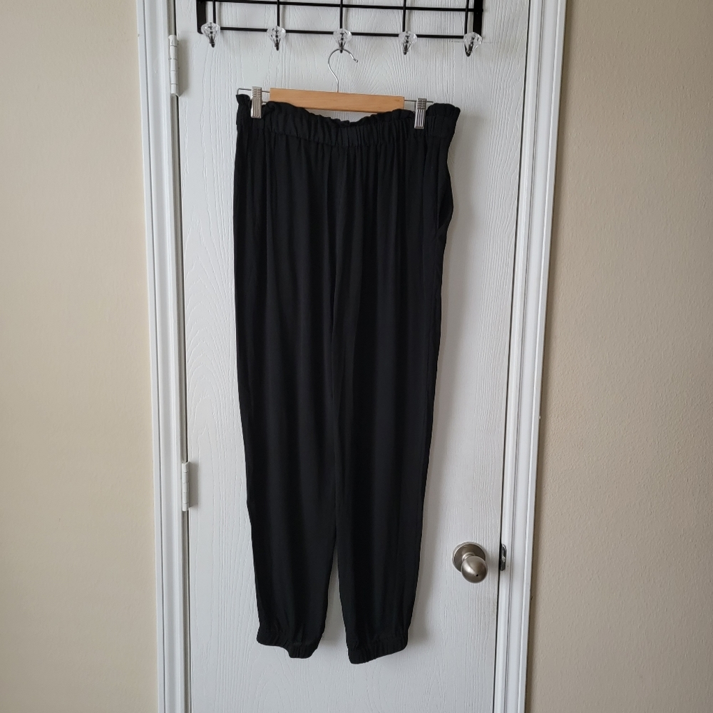 Aqua Paper Bag Joggers - Picture 3 of 11